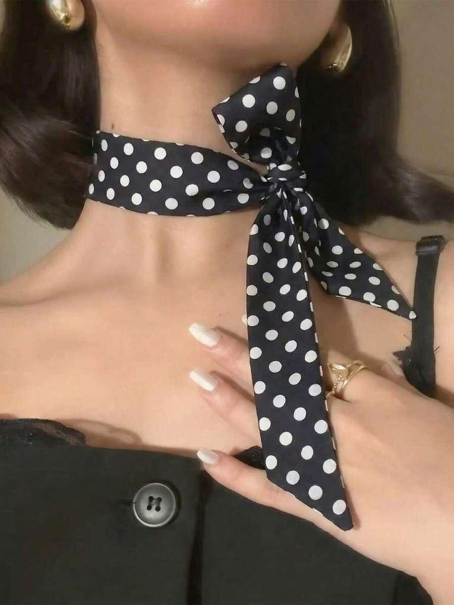 apaszka wzór groszki
