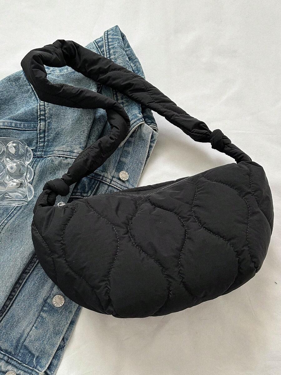 czarna torebka zip