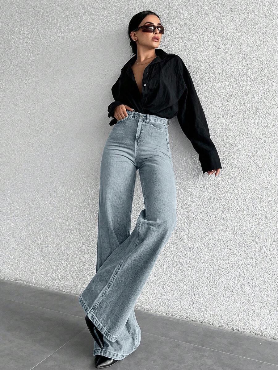 NIEBIESKIE SPODNIE JEANS