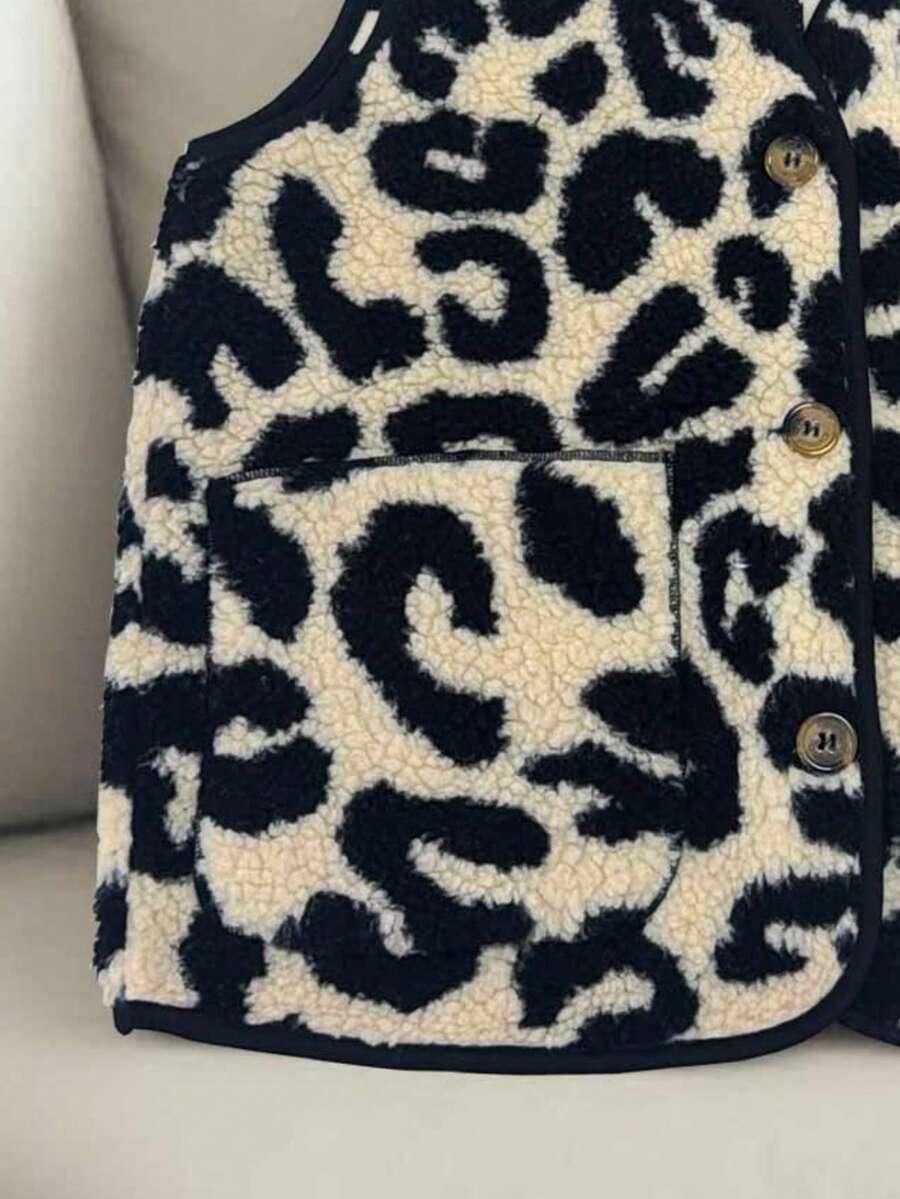 KAMIZELKA KIESZENIE ANIMAL PRINT 