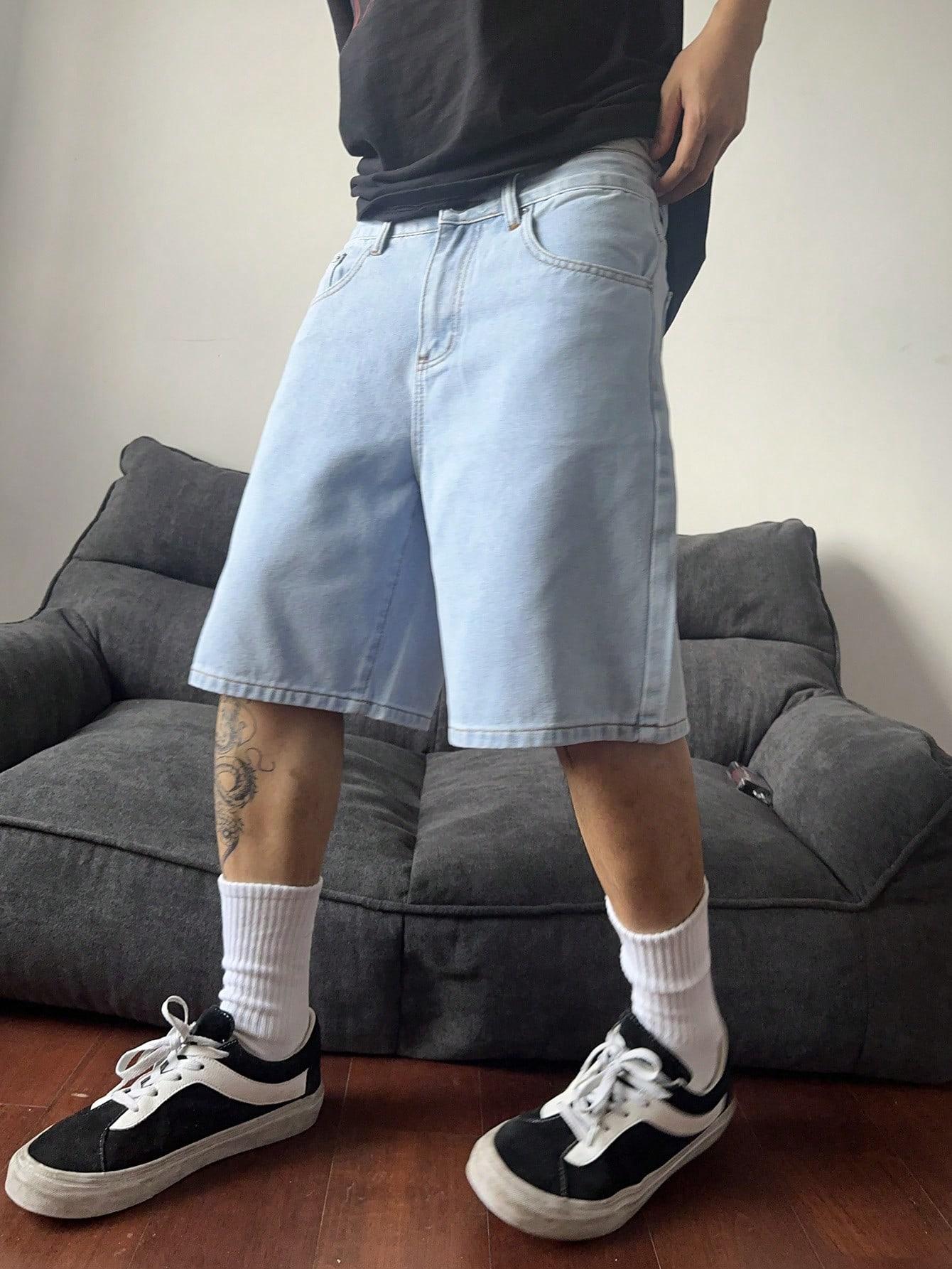 NIEBIESKIE KRÓTKIE SPODENKI JEANS
