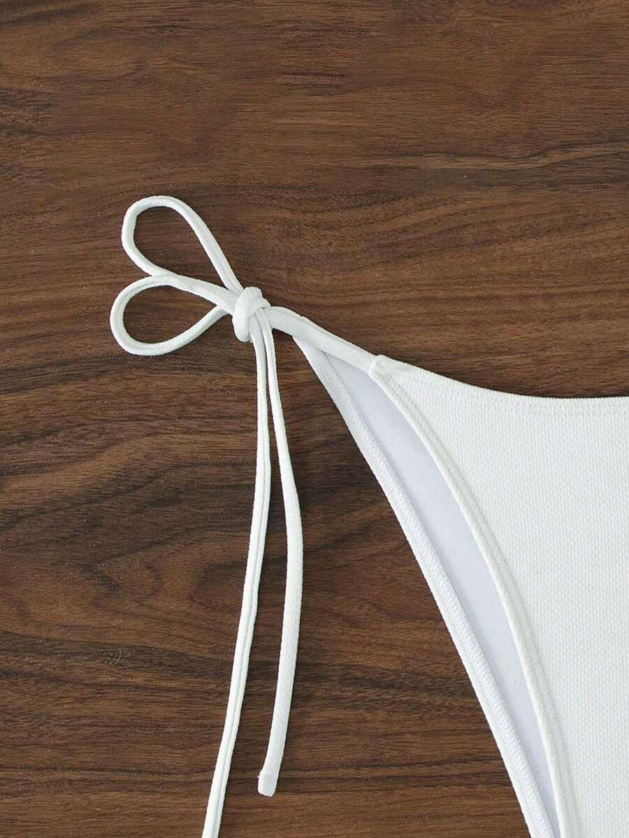 biały dół od bikini
