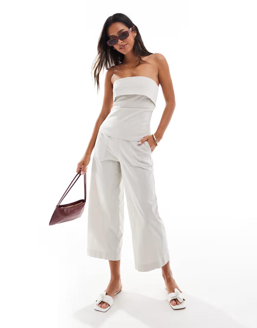 SZARY TOP BANDEAU