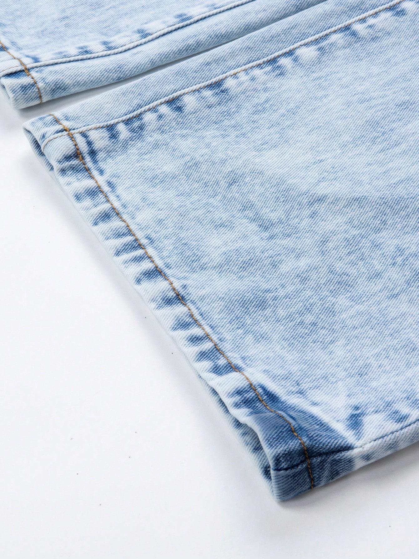 NIEBIESKIE SPODNIE JEANS