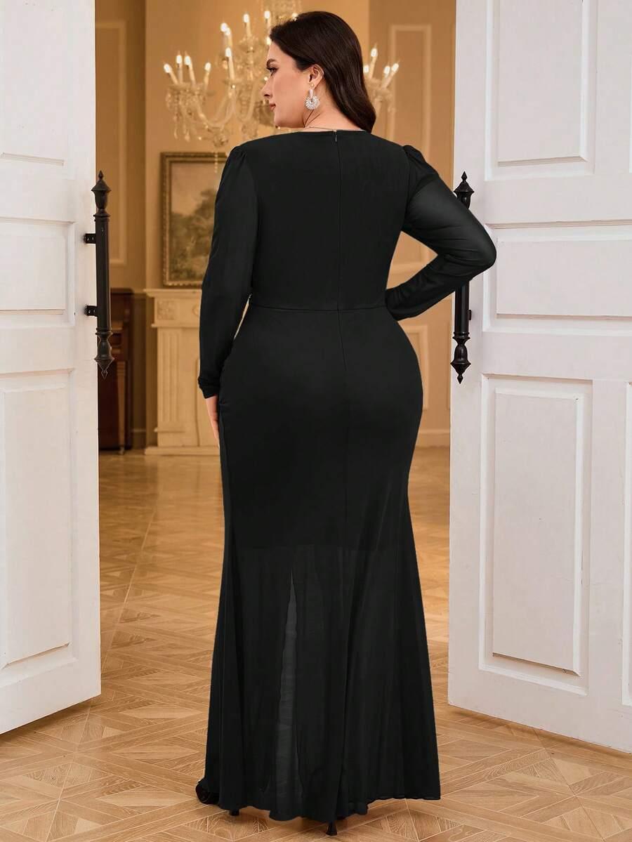 CZARNA MAXI SUKIENKA