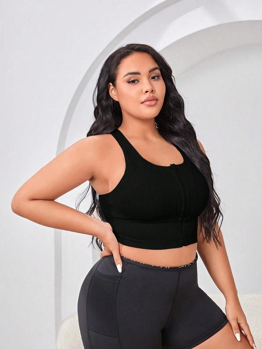 czarny sportowy top
