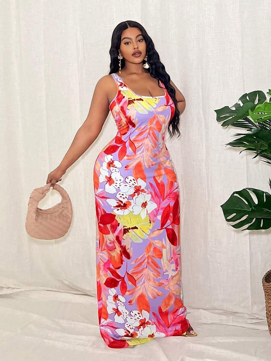 maxi sukienka print