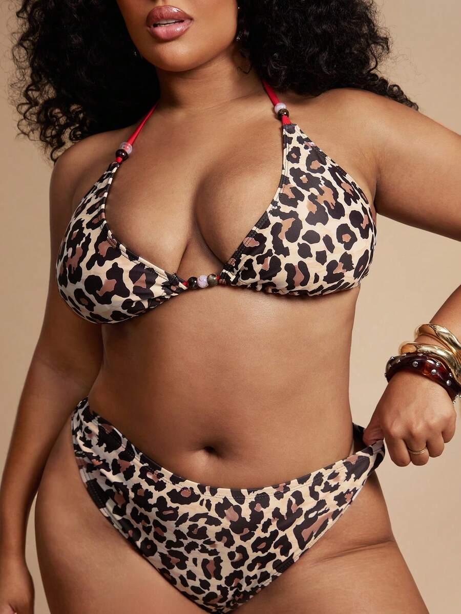 góra od bikini animal print