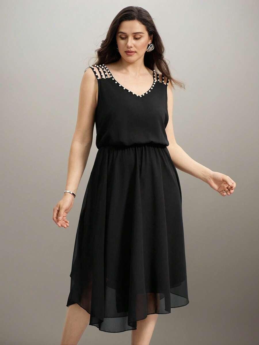 SUKIENKA PLUS SIZE MIDI 