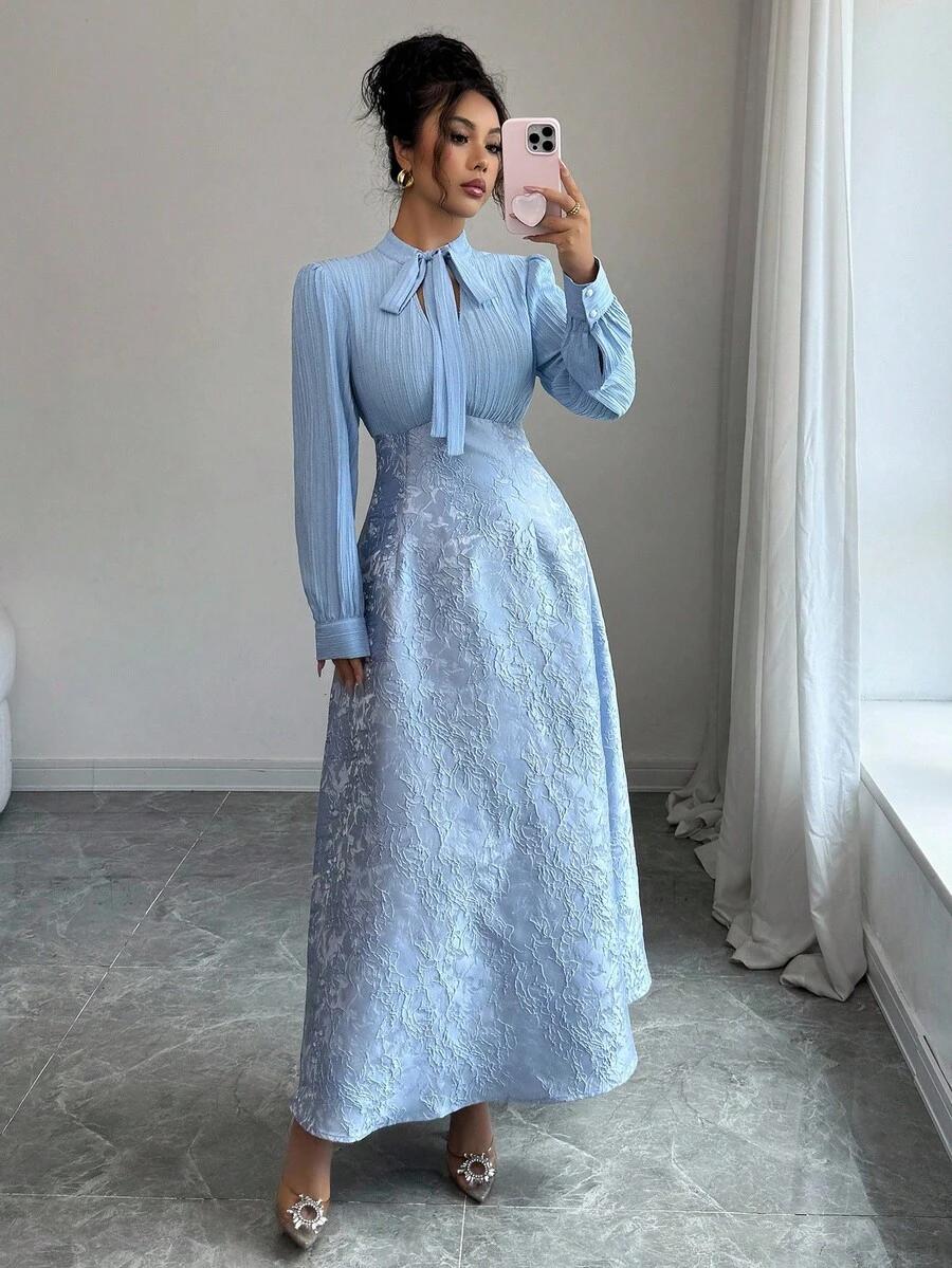 NIEBIESKA MAXI SUKIENKA
