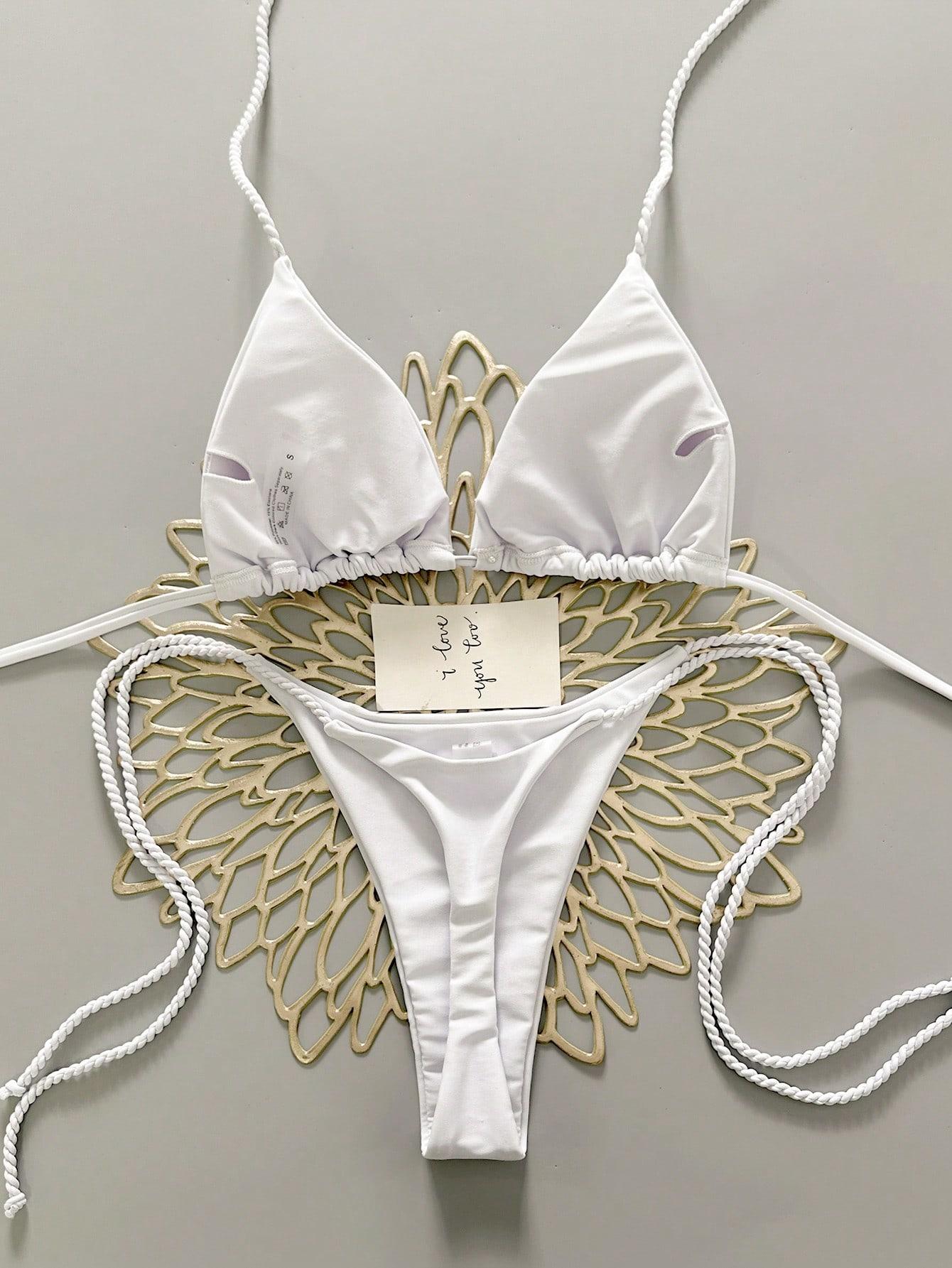 BIAŁE BIKINI DWUCZĘŚCIOWE