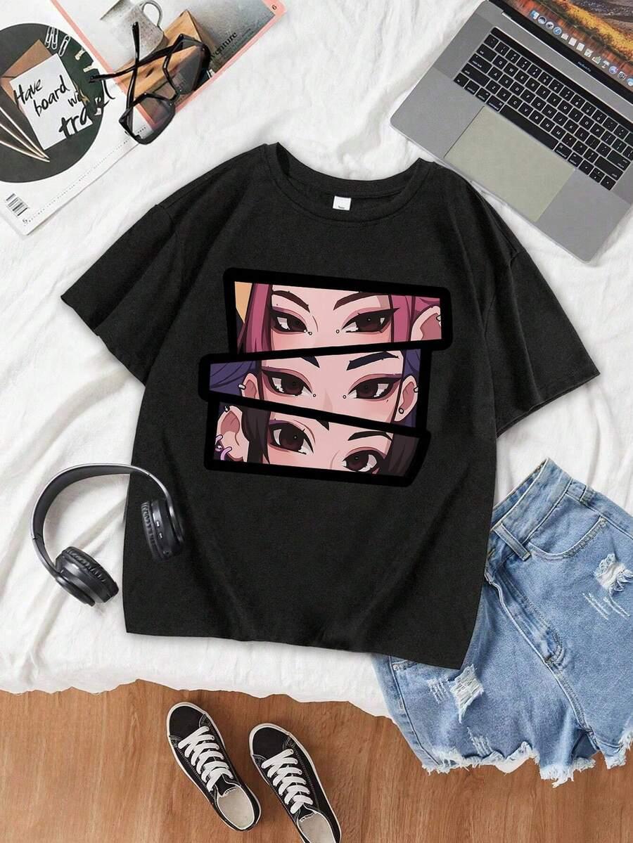 różowy t-shirt nadruk