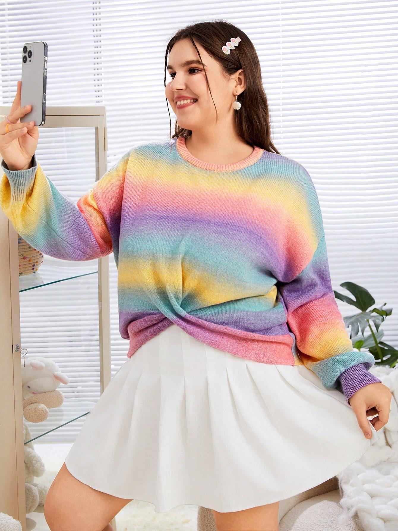 SWETER DAMSKI OKRĄGŁY DEKOLT 