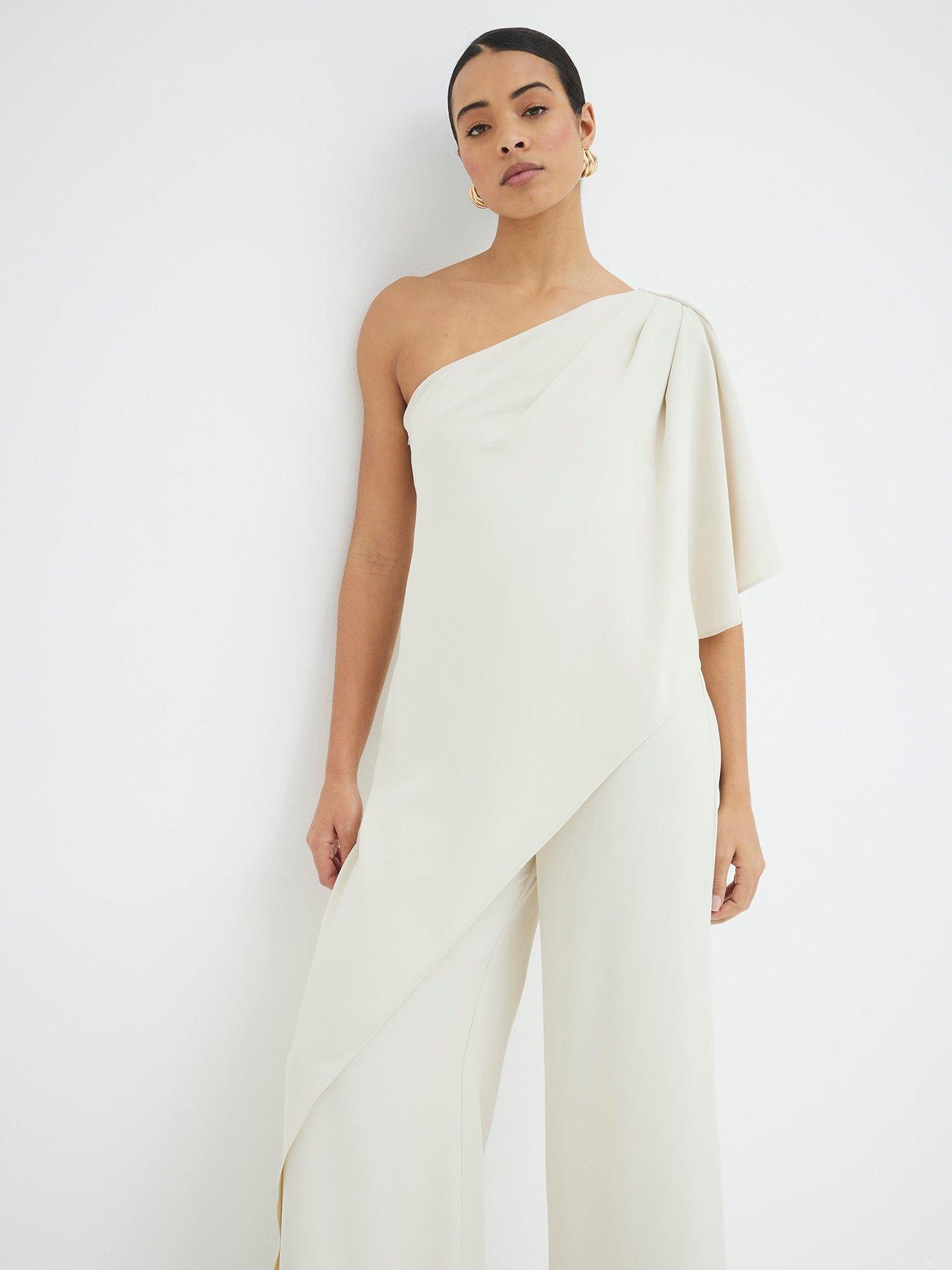 RIVER ISLAND ELEGANCKI KOMBINEZON NA JEDNO RAMIĘ 