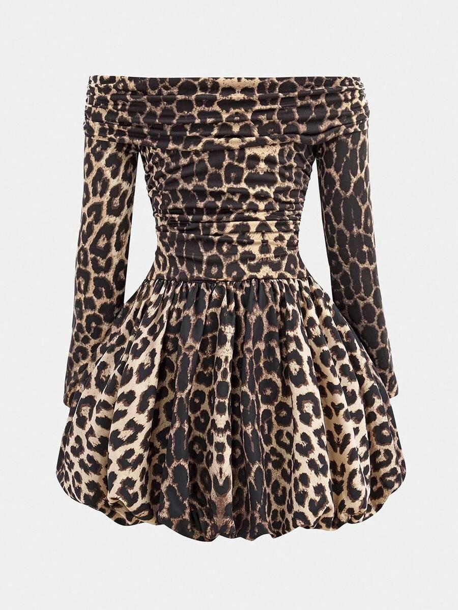 mini sukienka animal print