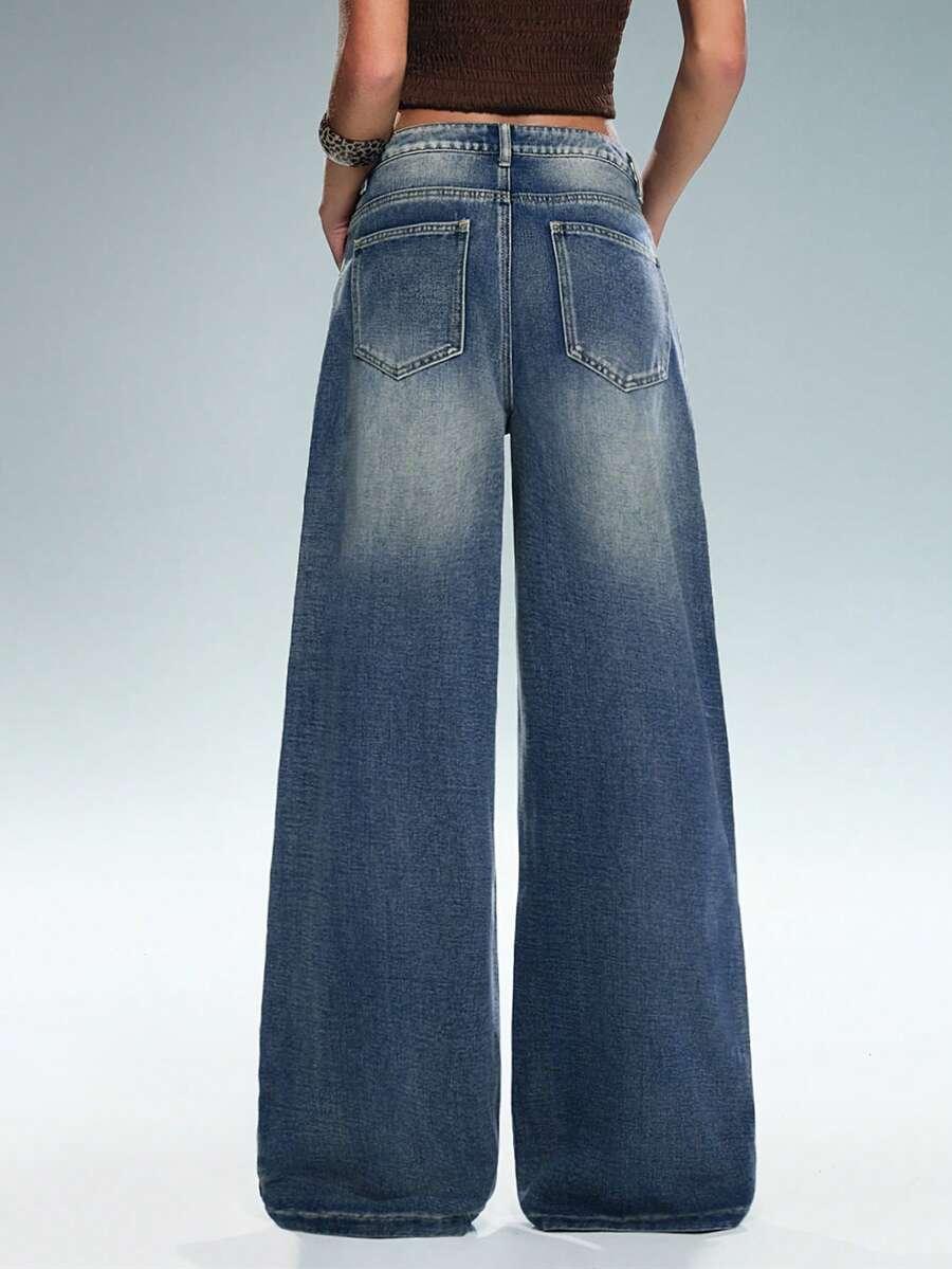 NIEBIESKIE SPODNIE JEANS