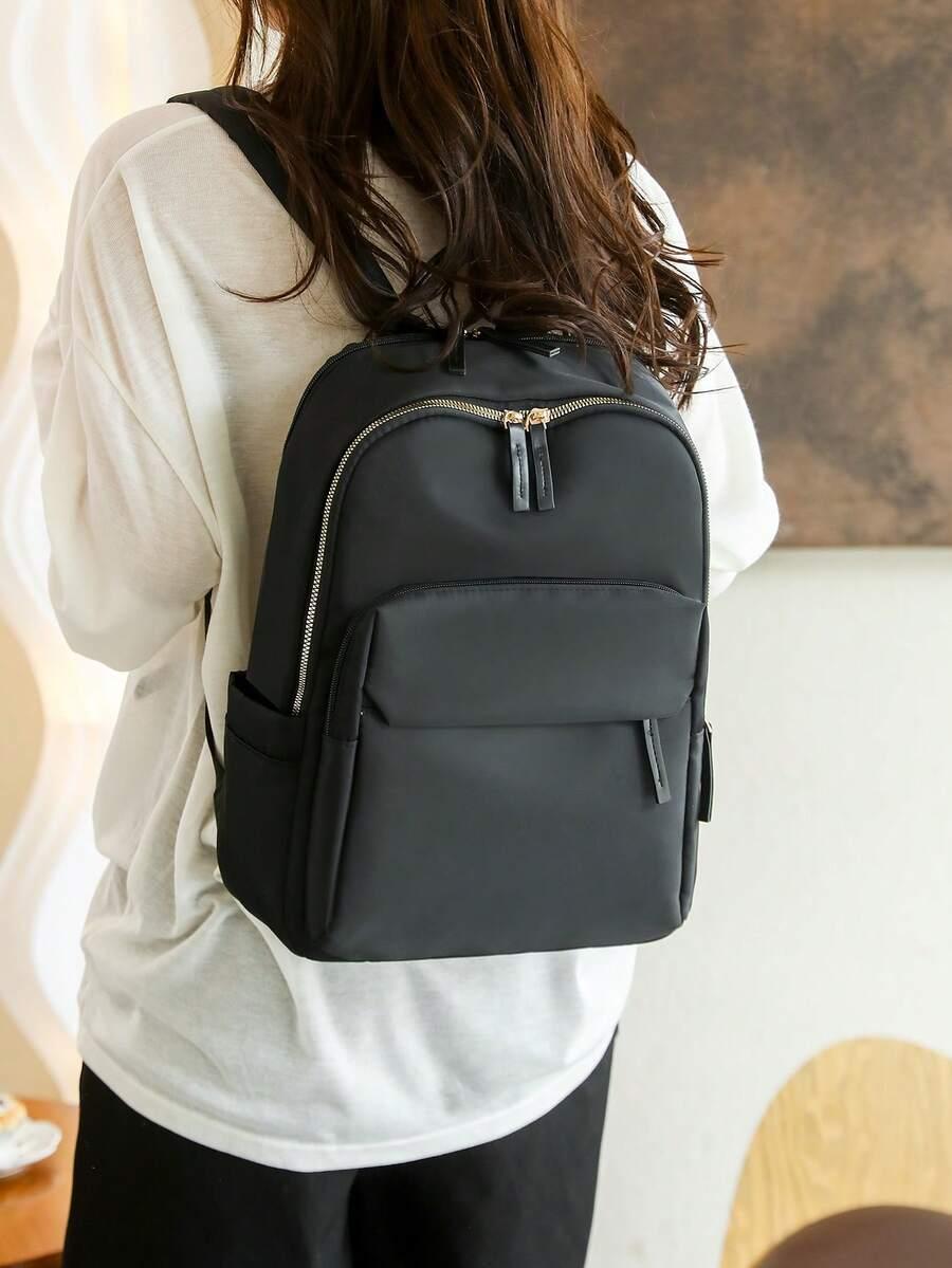 czarny plecak zip