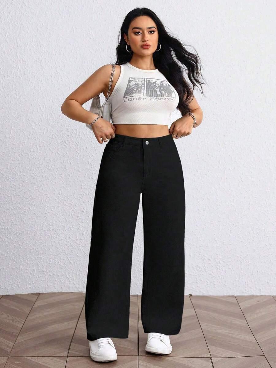 czarne spodnie jeans