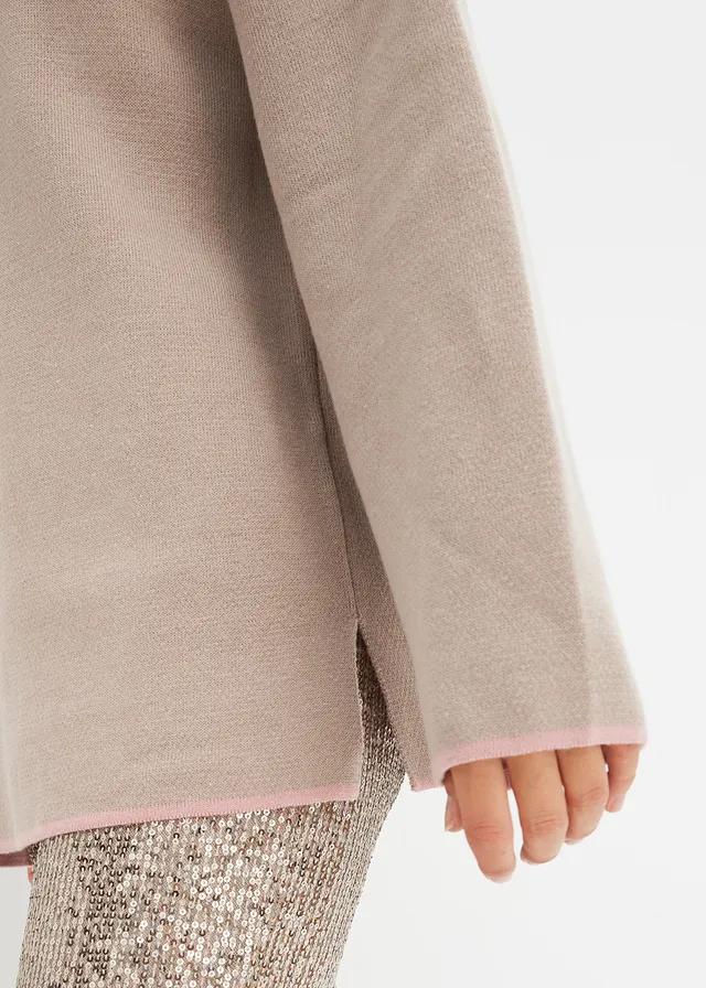 DWUSTRONNY SWETER STÓJKA