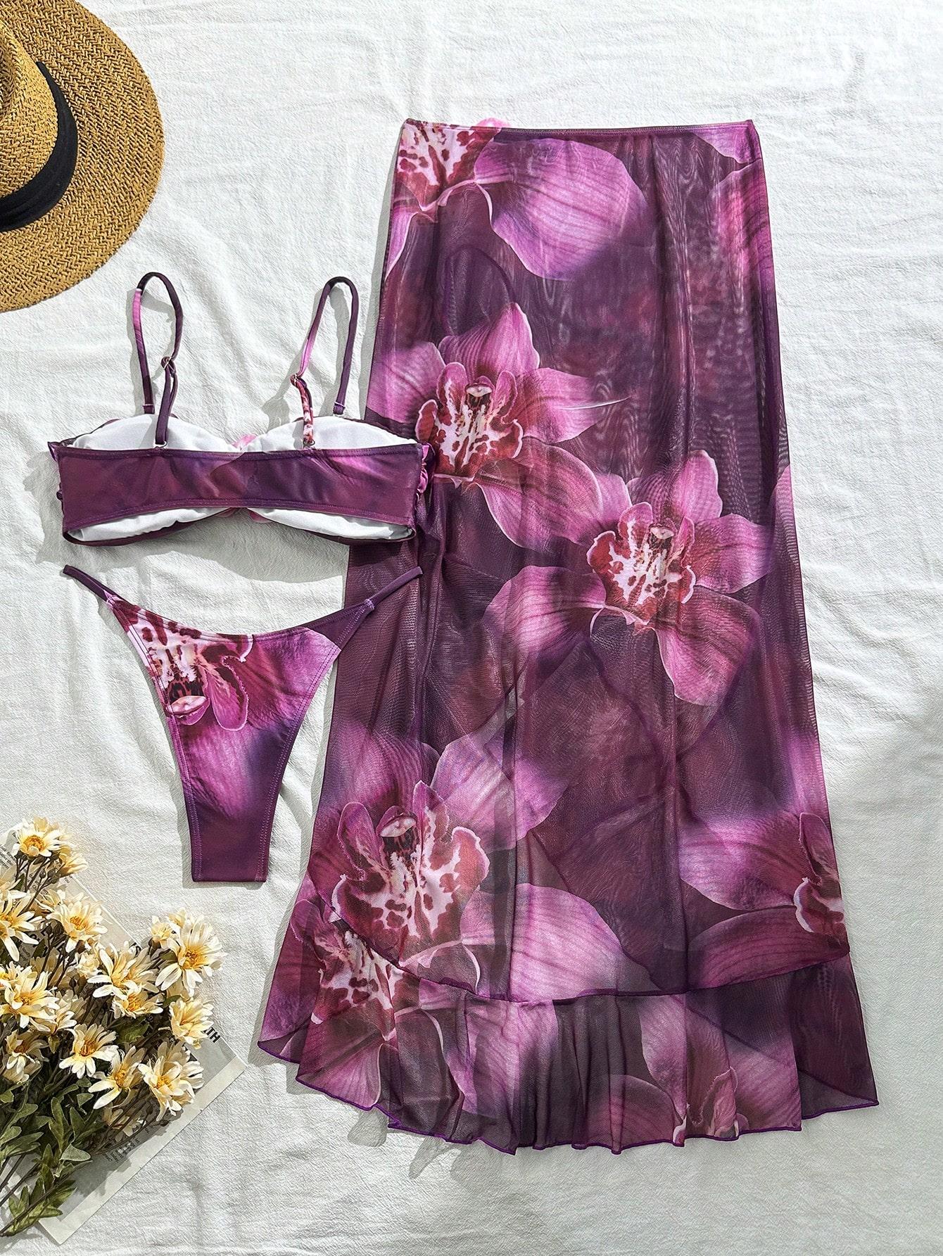 KOMPLET DWUCZĘŚCIOWY STRÓJ KĄPIELOWY SARONG