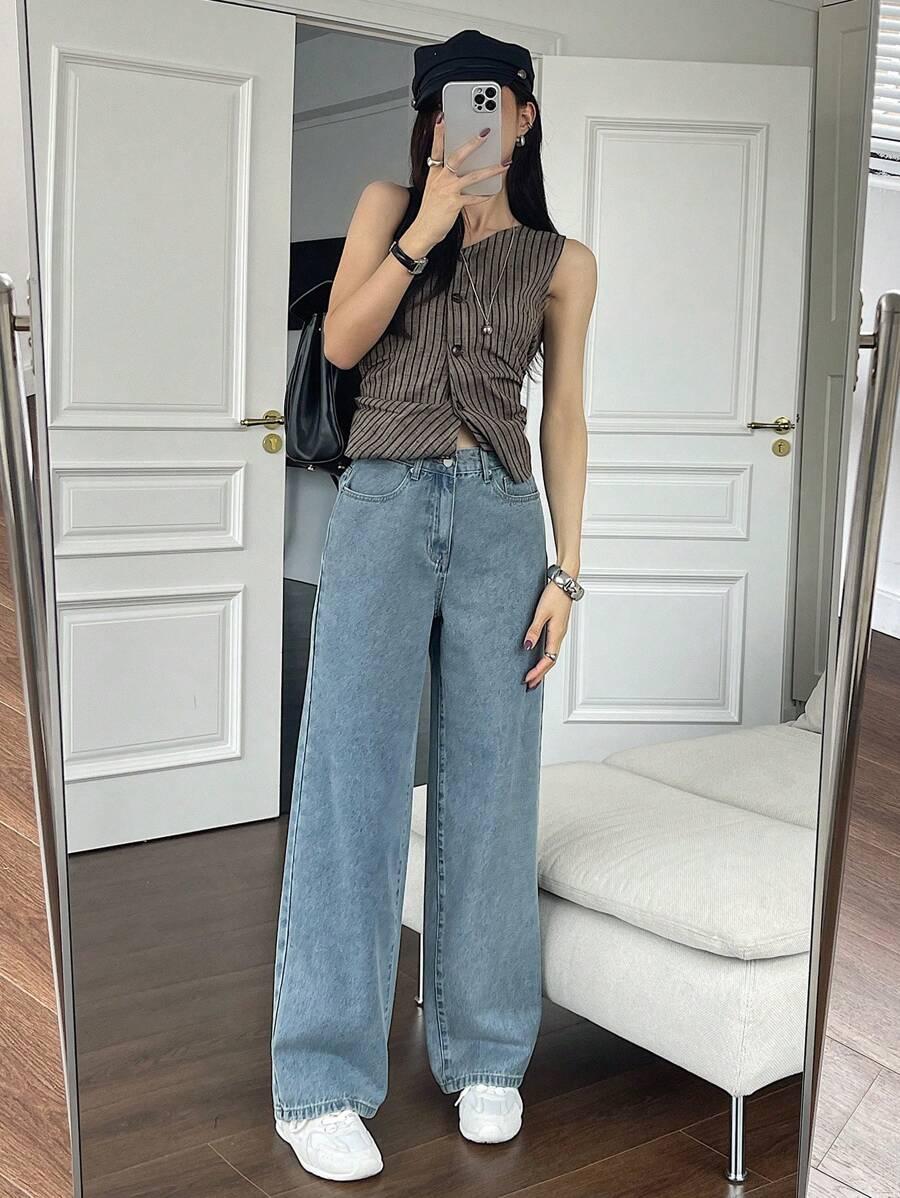 NIEBIESKIE SPODNIE JEANS