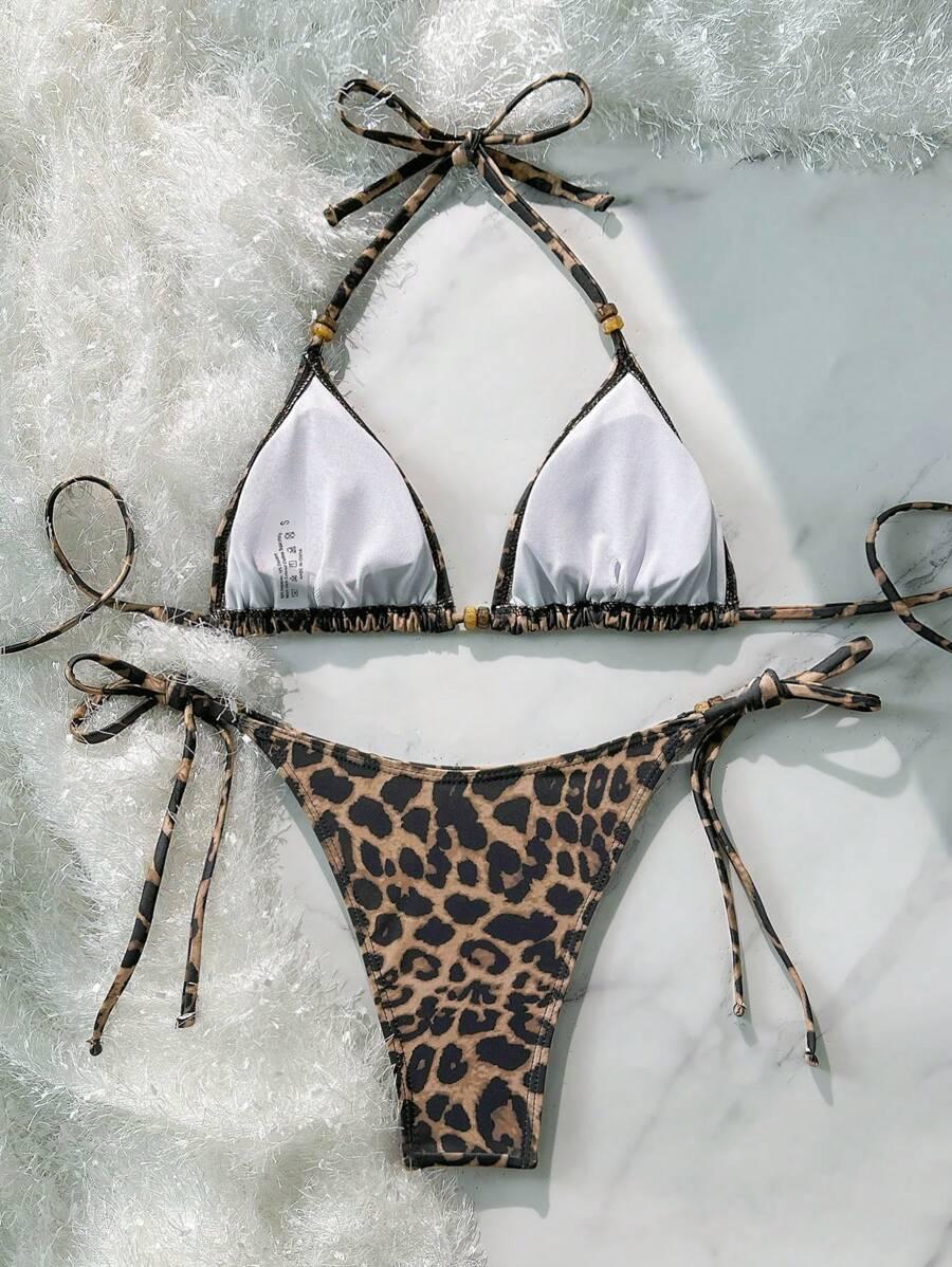 DWUCZĘŚCIOWE BIKINI DAMSKIE ZWIERZĘCY WZÓR