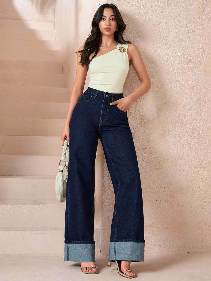SPODNIE JEANS WYSOKI STAN