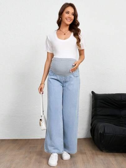 niebieskie spodnie JEANS