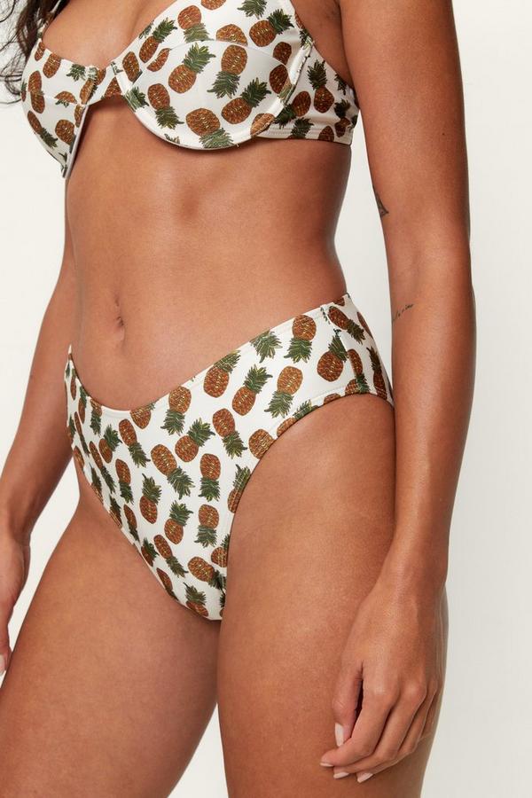 dół od bikini print ananas 