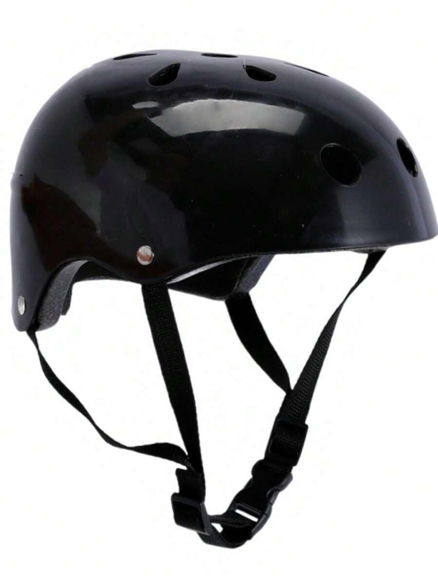 czarny kask na głowę