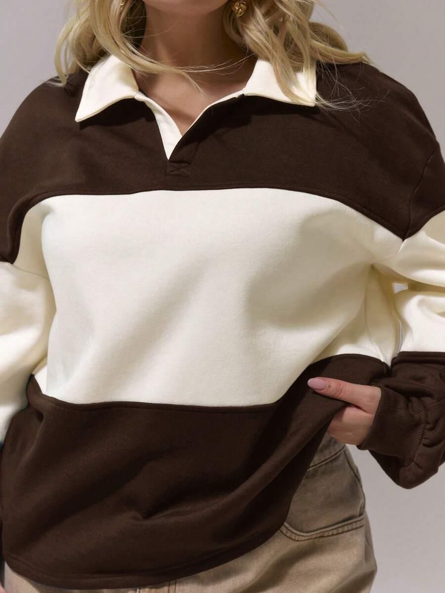 bluza długi rękaw łączenie 