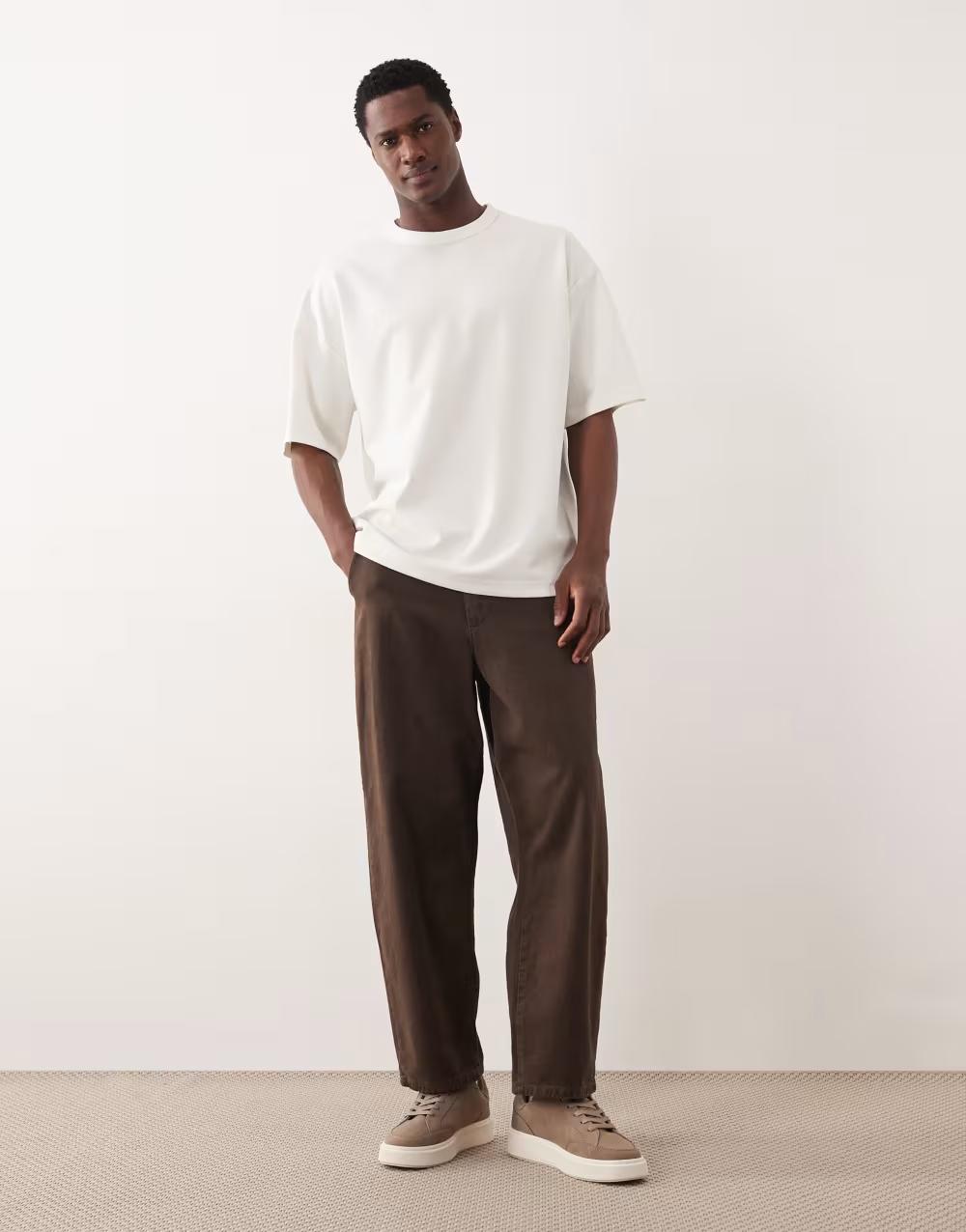 KREMOWY T-SHIRT basic