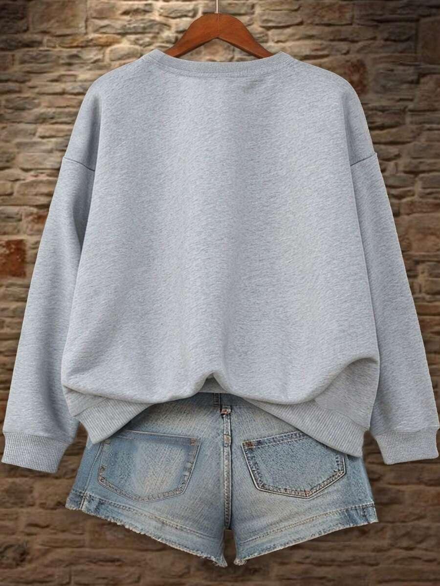 szara bluza nadruk 