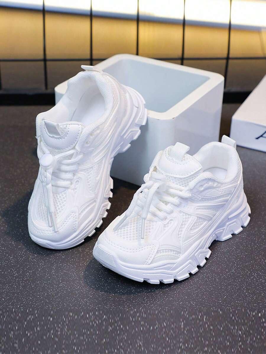 BIAŁE SZNUROWANE BUTY SPORTOWE