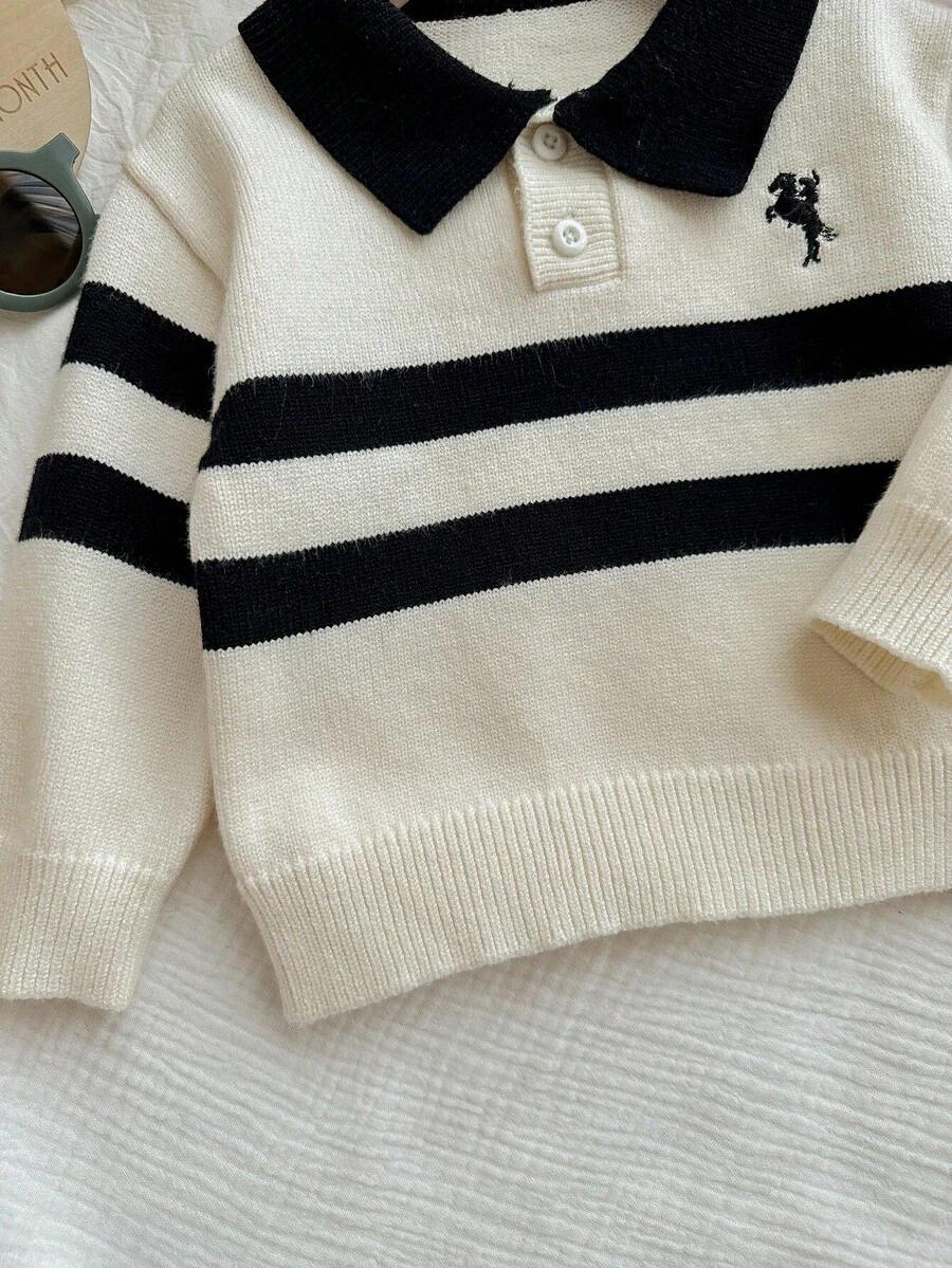 kolorowy sweter guziki 
