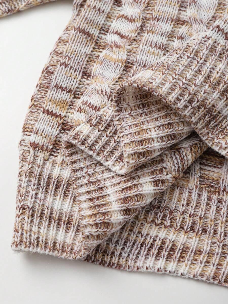 Sweter okrągły dekolt 