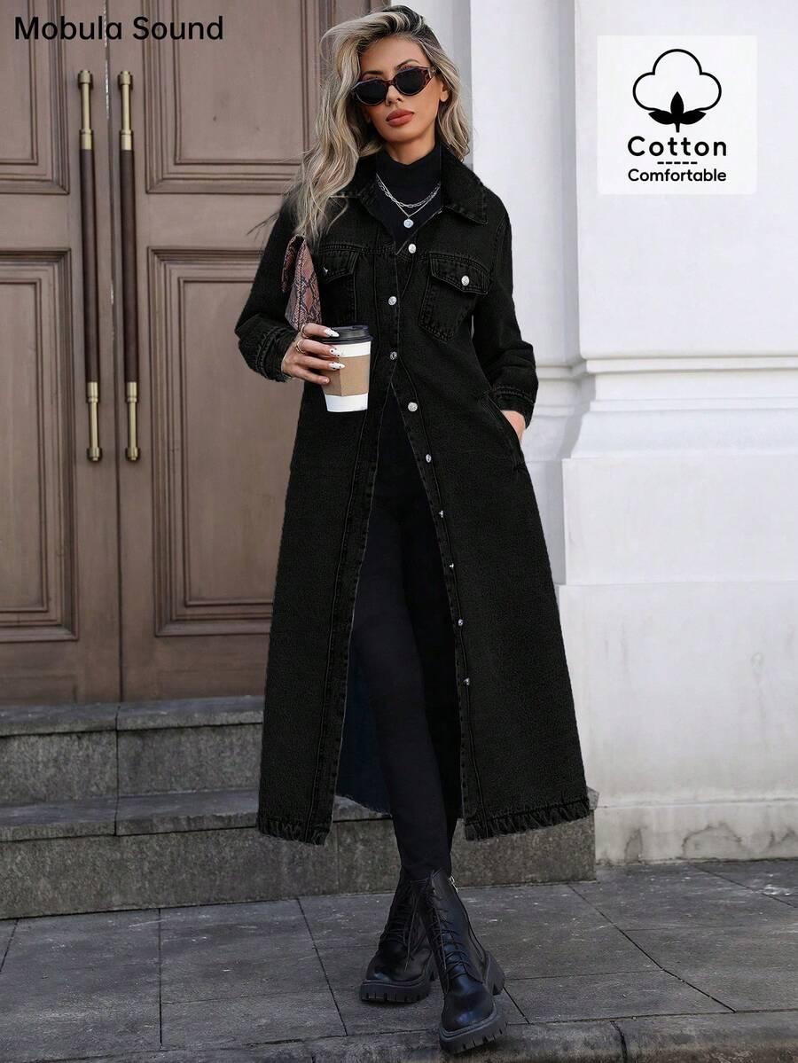 CZARNA KURTKA JEANS