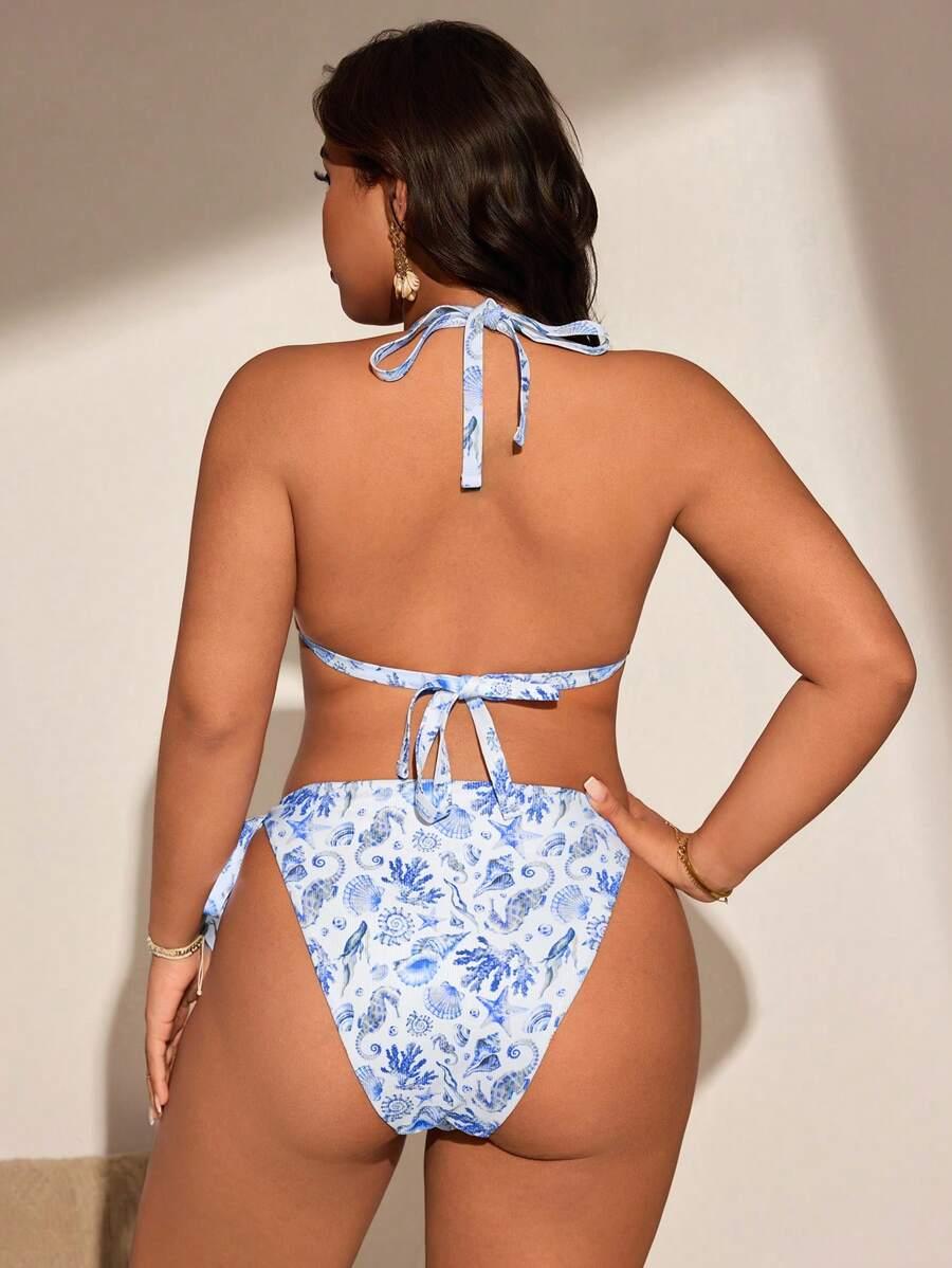 WIĄZANY DÓŁ OD BIKINI PRINT