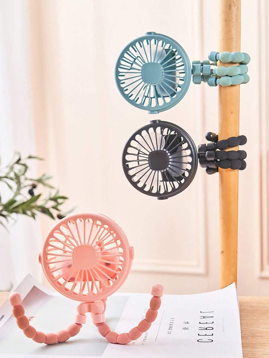 różowy mini wentylator