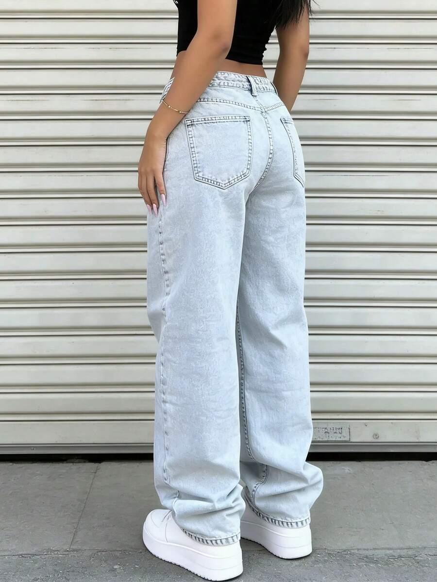 spodnie jeans prosta nogawka