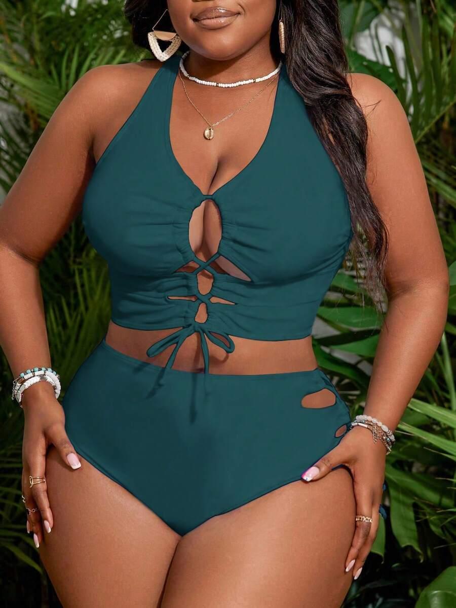 komplet bikini wiązanie