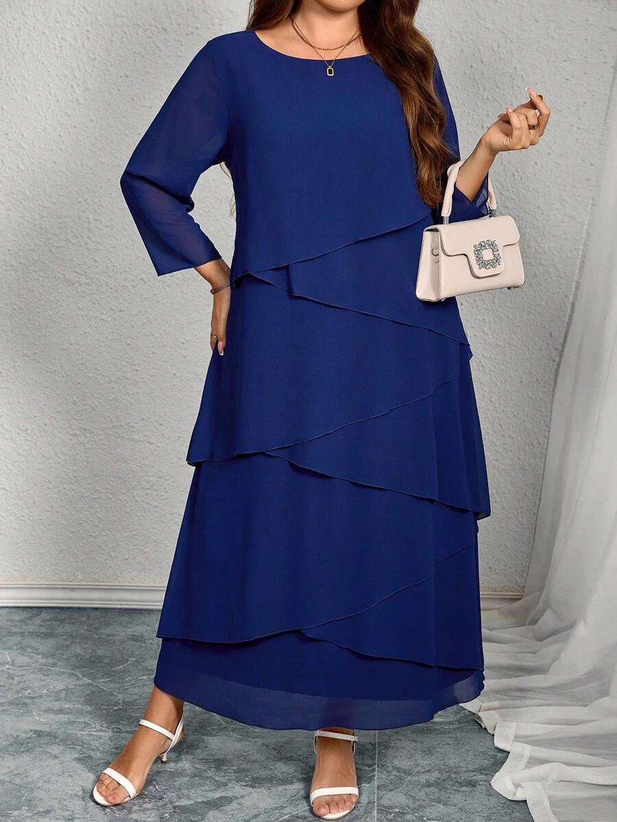 niebieska maxi sukienka 