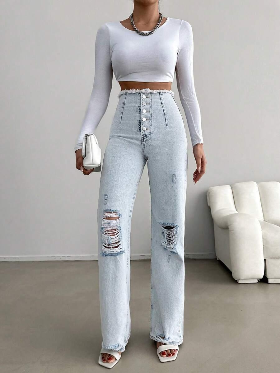 spodnie jeans prosta nogawka