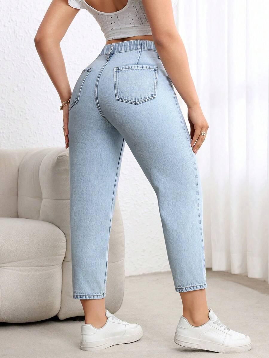 NIEBIESKIE SPODNIE JEANS 