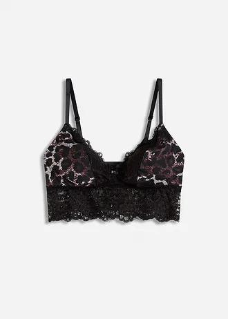 biustonosz animal print koronka