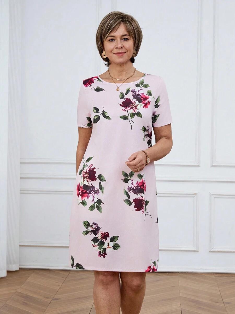 sukienka wzór kwiaty