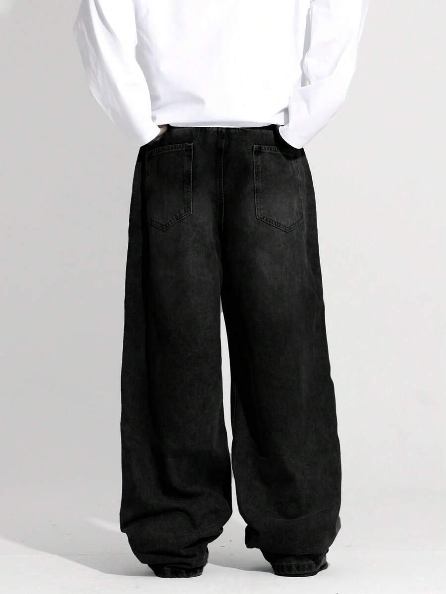 czarne spodnie jeans 