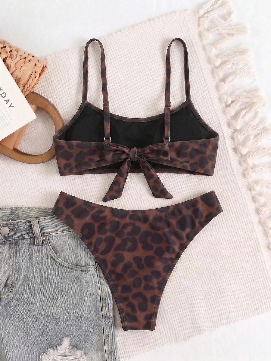 DWUCZĘŚCIOWY STRÓJ KĄPIELOWY ANIMAL PRINT