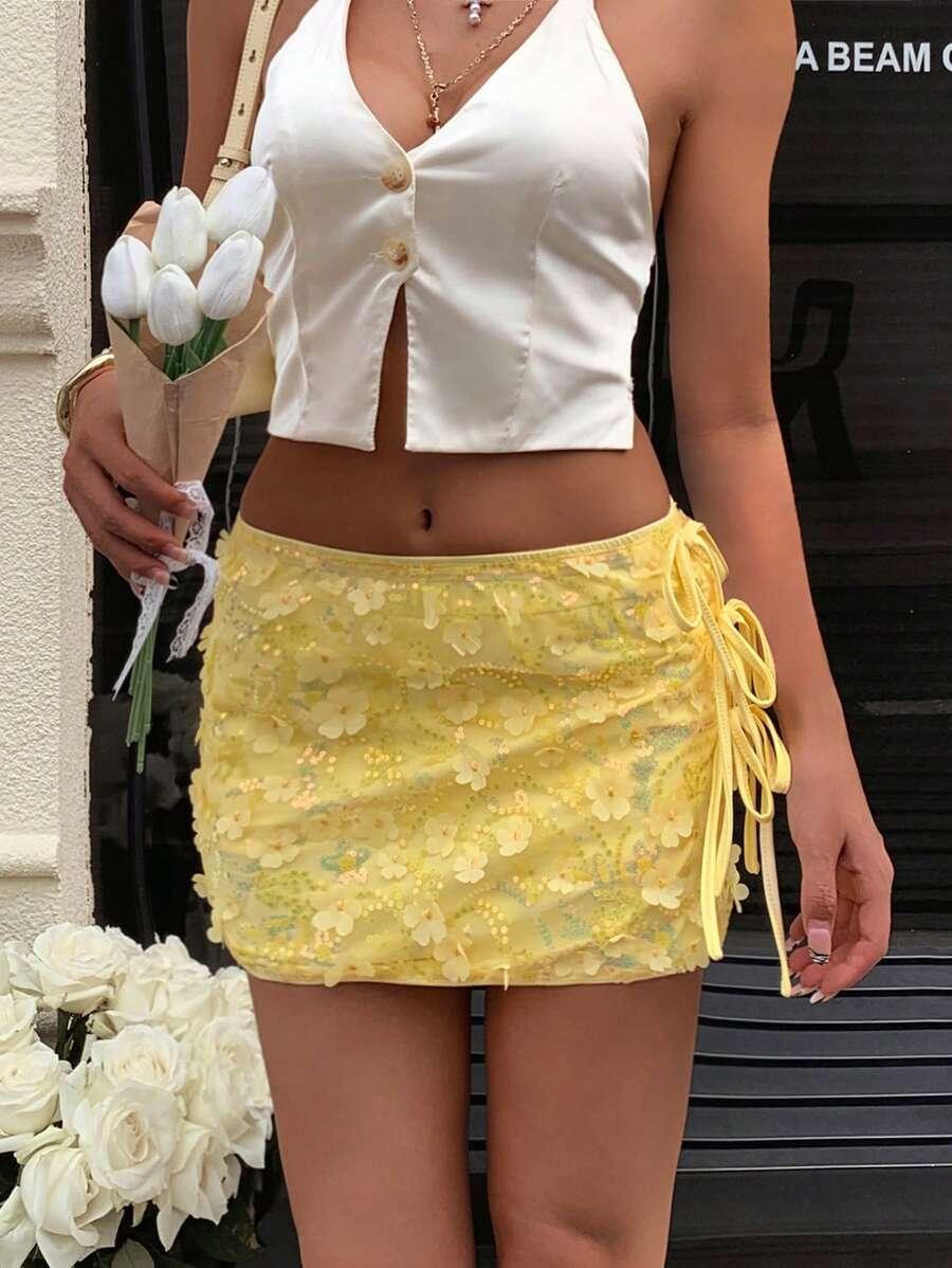 SPÓDNICA MINI OŁÓWKOWA 