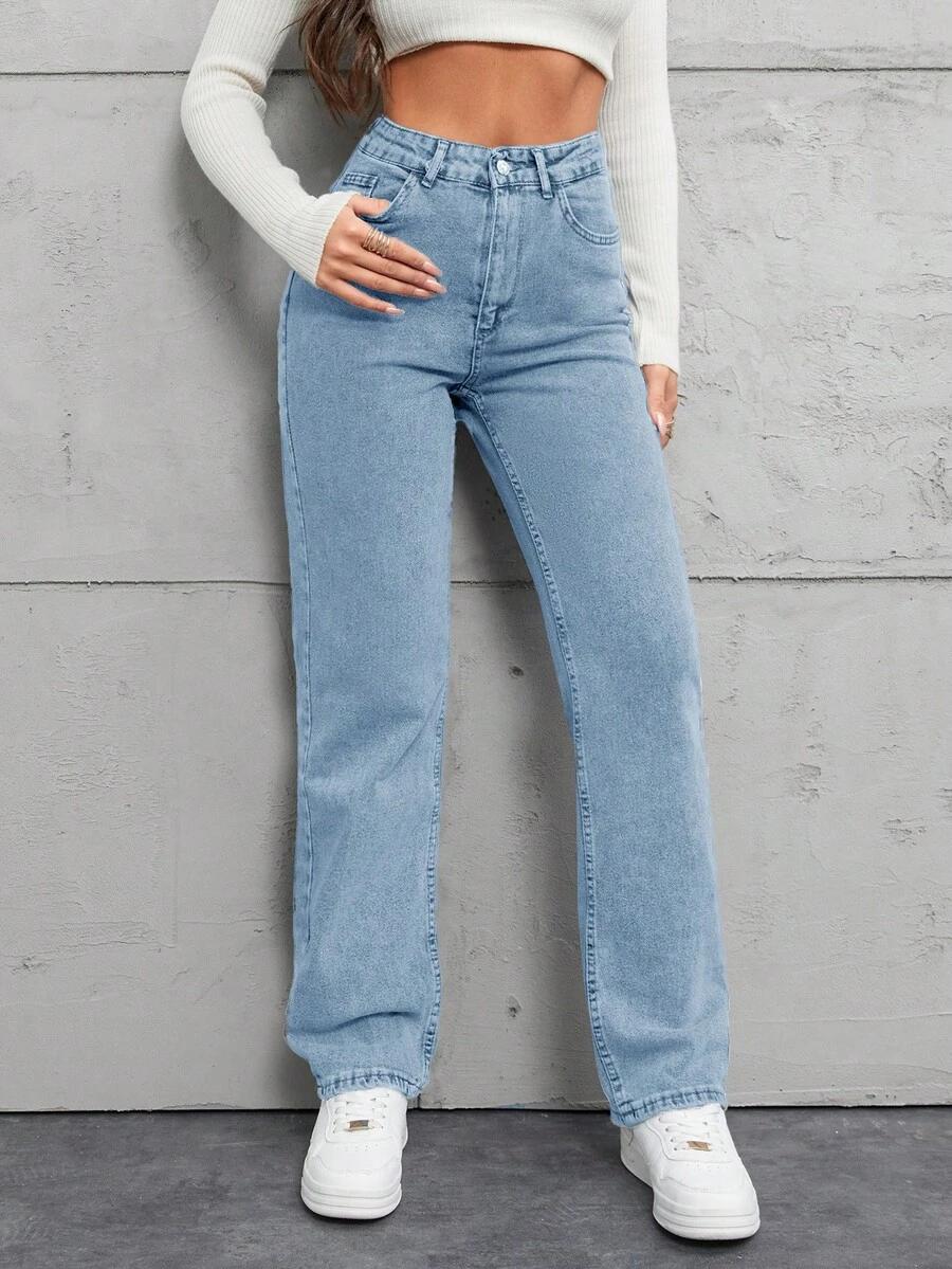 NIEBIESKIE SPODNIE JEANS
